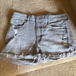 Old Navy Distressed Gray Denim Shorts